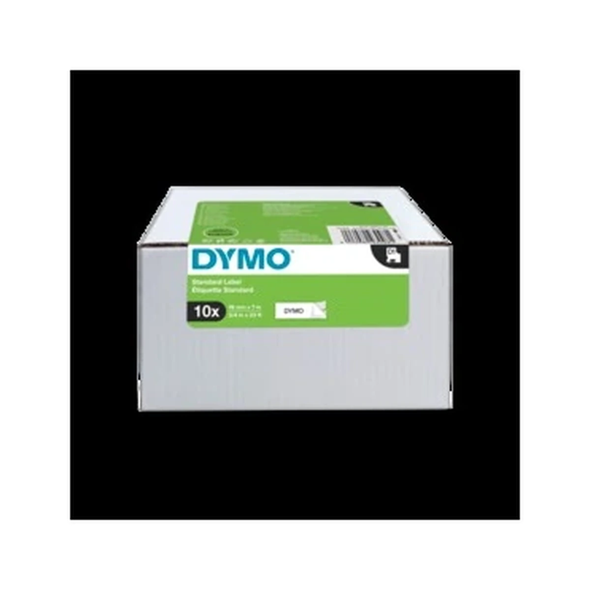 D1 cartridge, 19mmx7m, black/white Value Pack 10 pcs