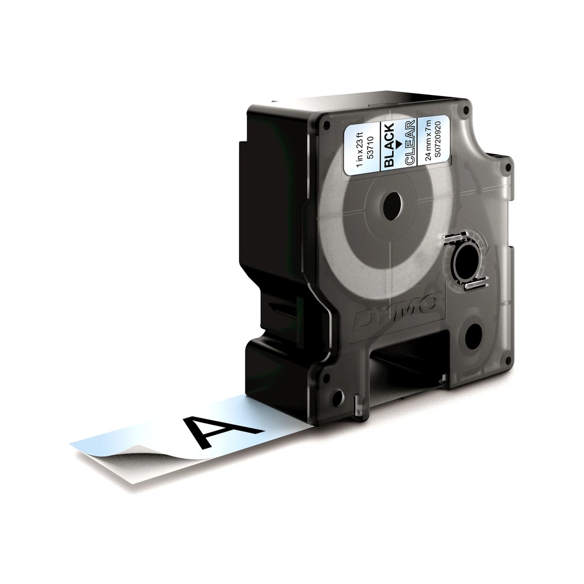 D1 cartridge, 24mmx7m, black/clear