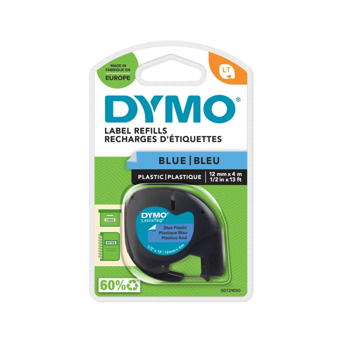 LETRATAG TAPE PLAST BLUE UK/FR – blue