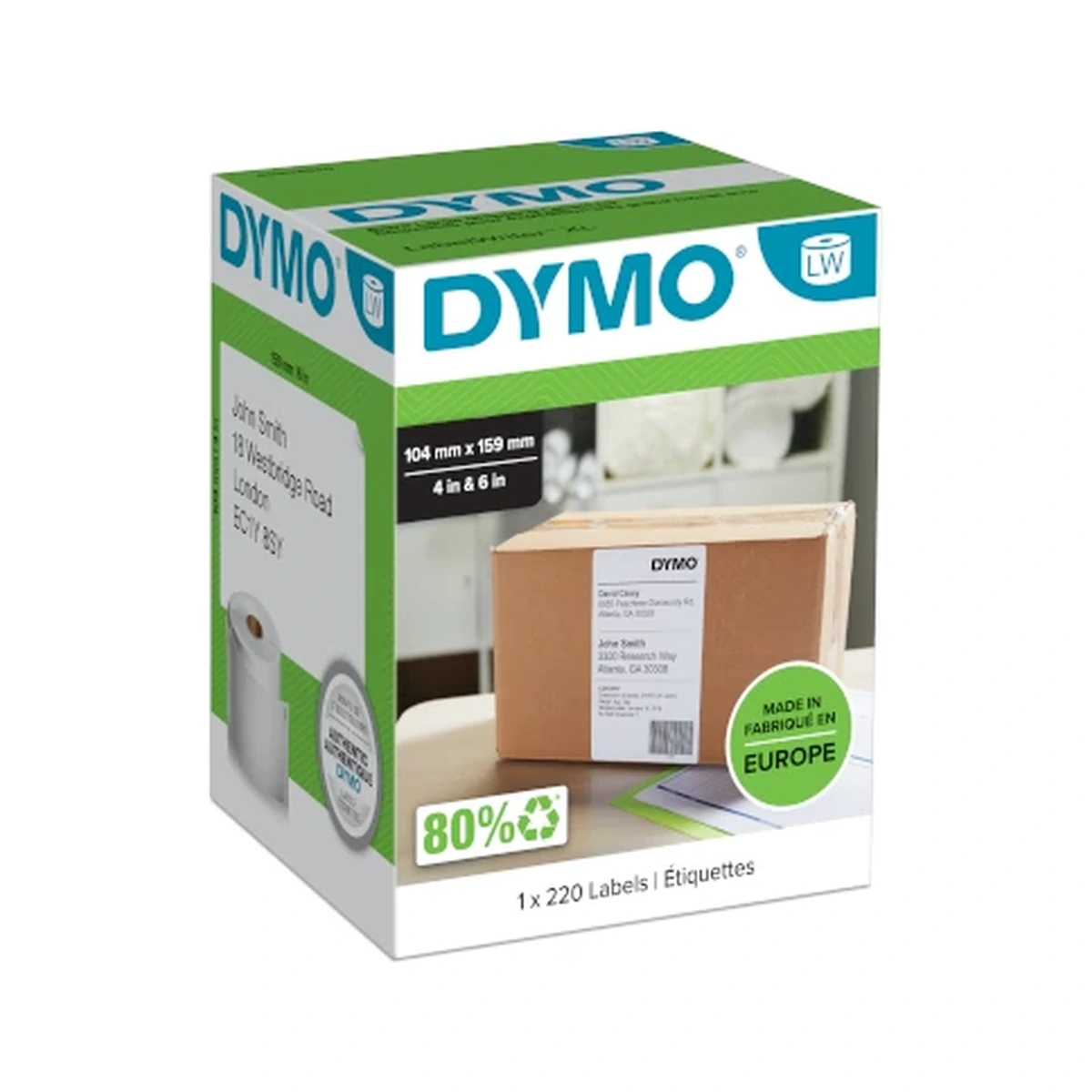 LW XXL label for 4XL/5XL printer 104 x 159mm