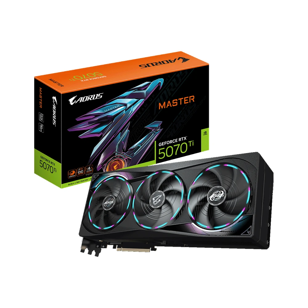 Gigabyte GeForce RTX 5070 Ti GAMING OC 16G Graphics Card - 16GB GDDR7, 256bit, PCI-E 5.0, 2588 MHz Core Clock, 3 x DP 2.1a, 1 x HDMI 2.1b, NVIDIA DLSS 4, GV-N507TGAMING OC-16GD