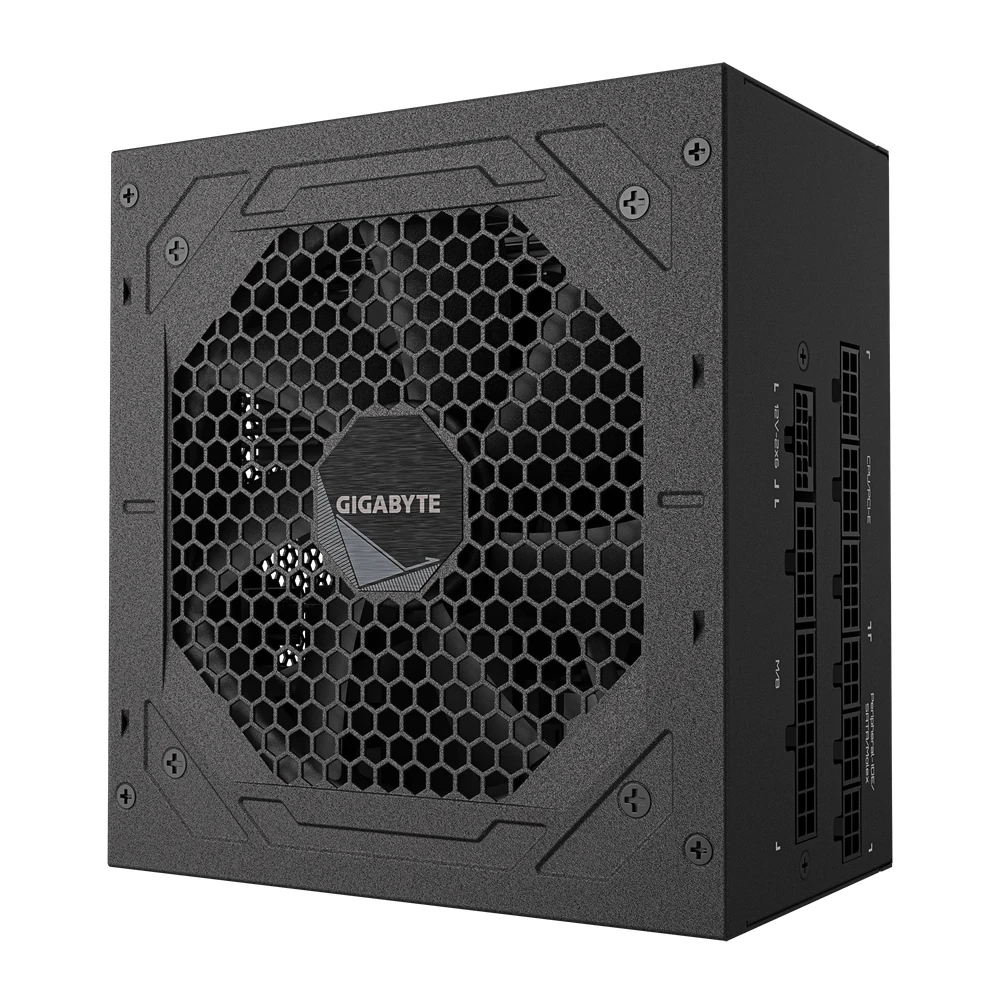 Gigabyte UD750GM PG5 V2 80 Plus Gold Fully Modular 750w PCIe 5.0 Power Supply Unit, ATX 3.1, 12VHPWR GPU Connector, Flat Cables, 10 Year Warranty