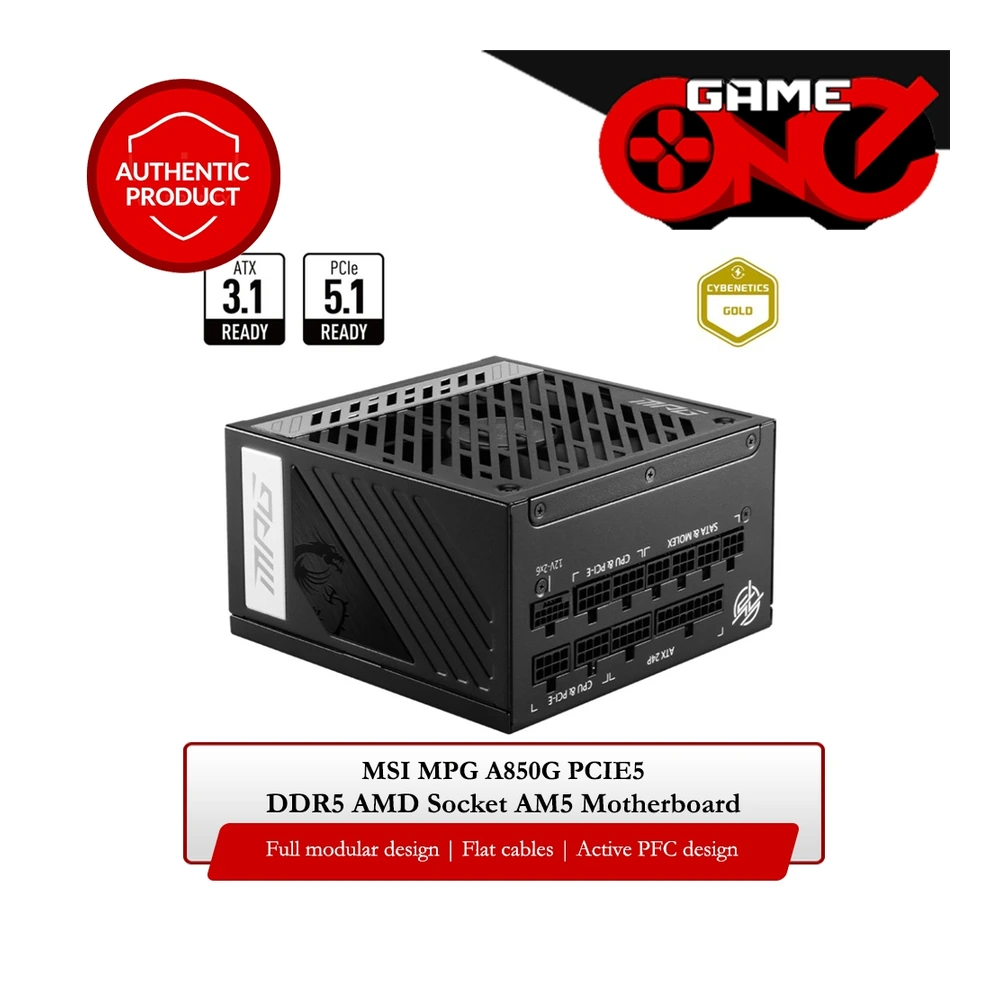 MSI MAG A850GL PCIE5 WHITE Power Supply Unit 850 W 20+4 Pin ATX ATX