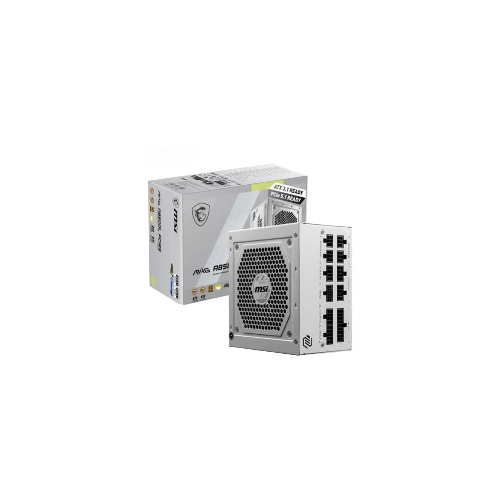 MSI MAG A1000GLS PCIE5 Power Supply Unit 1000 W 24-Pin ATX ATX Black