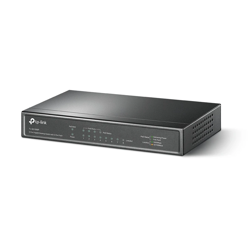 8-Port Gigabit Desktop Switch with 4-Port PoE+