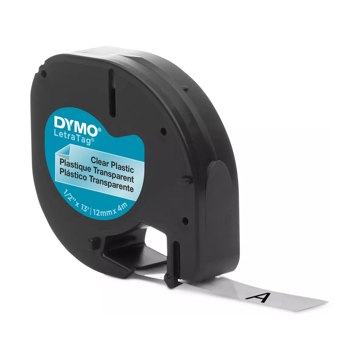 Dymo LETRATAG TAPE PLAST.CLEAR W.EU – clear