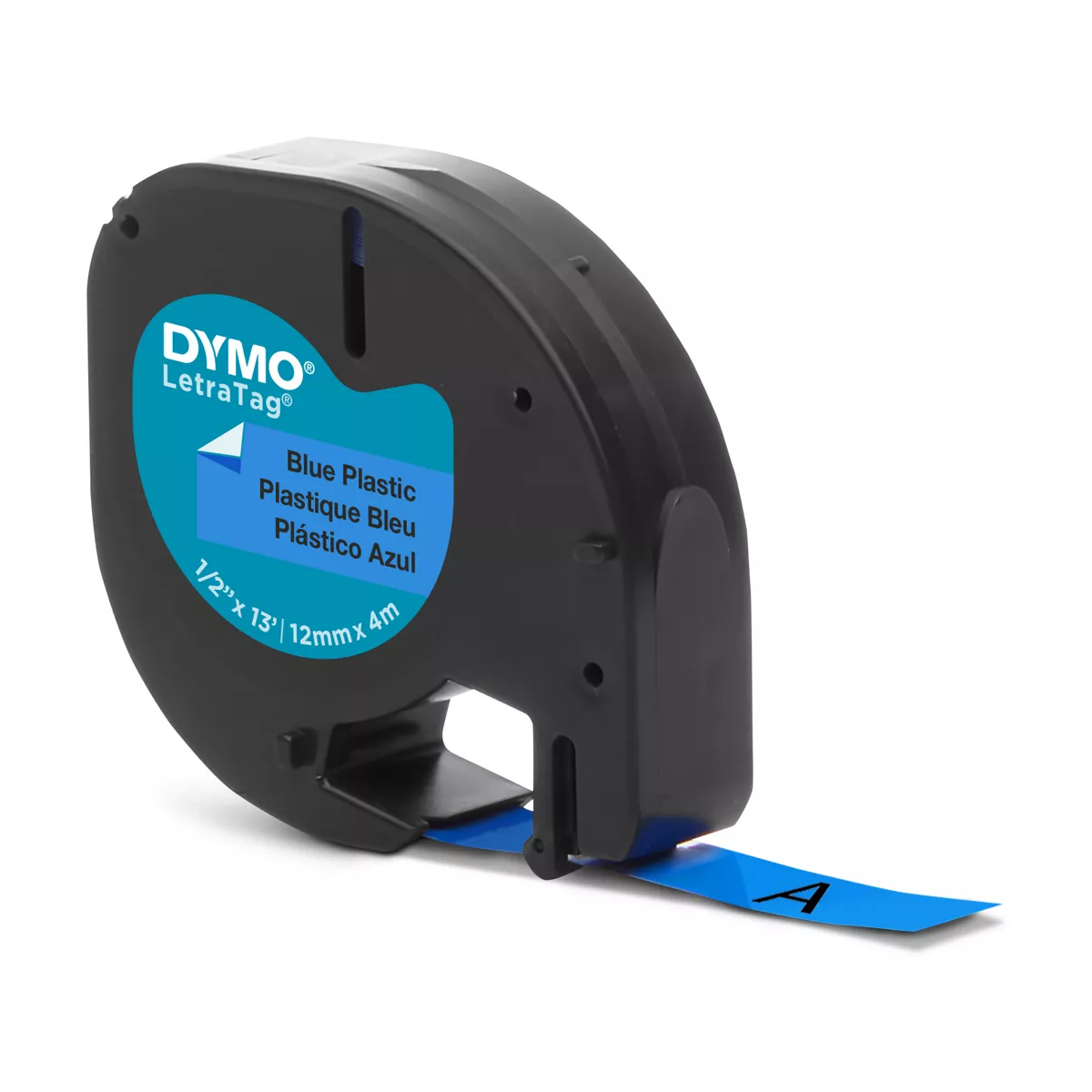 Dymo LETRATAG TAPE PLAST BLUE UK/FR – blue