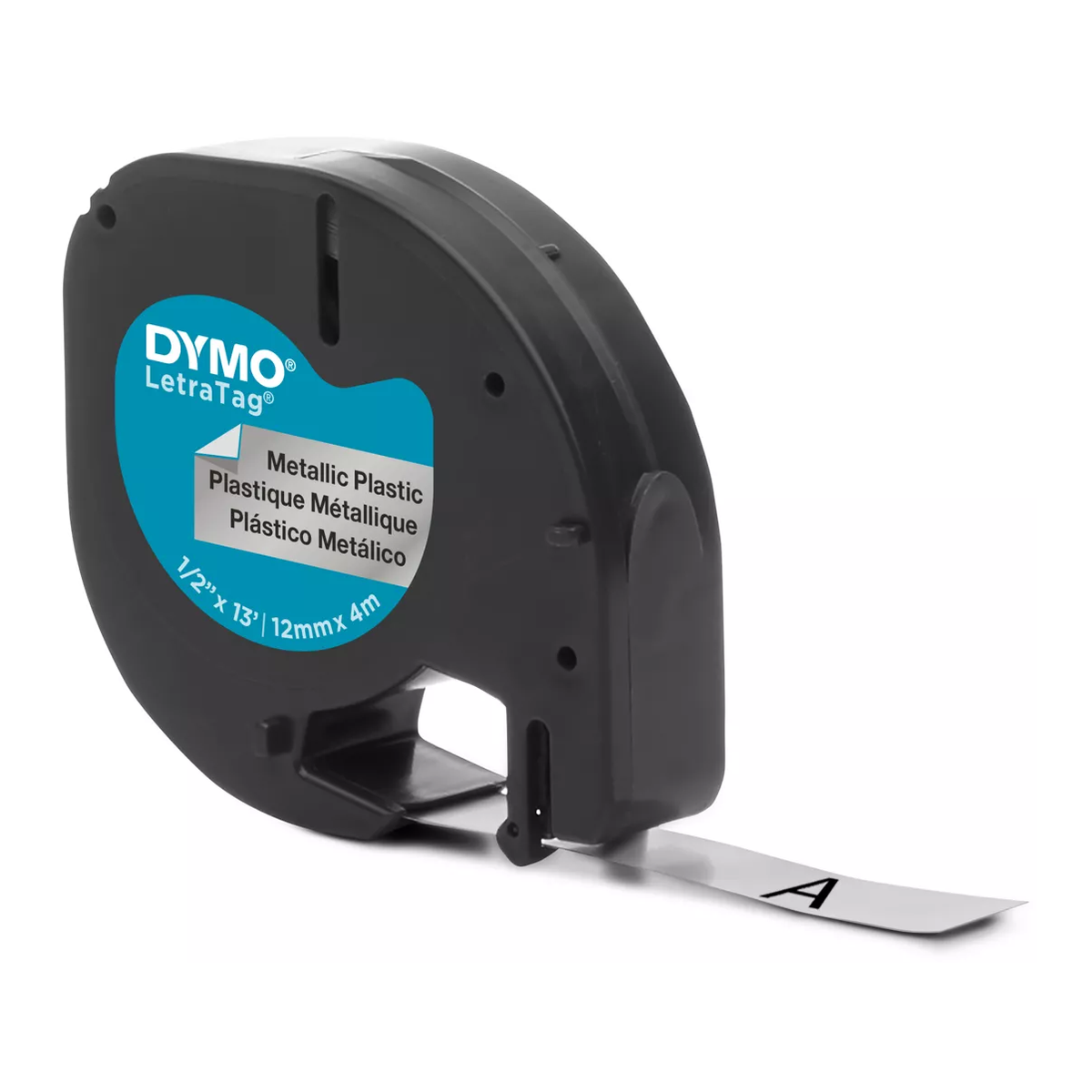 Dymo LETRATAG TAPE METAL SILV UK/FR – metallic silver