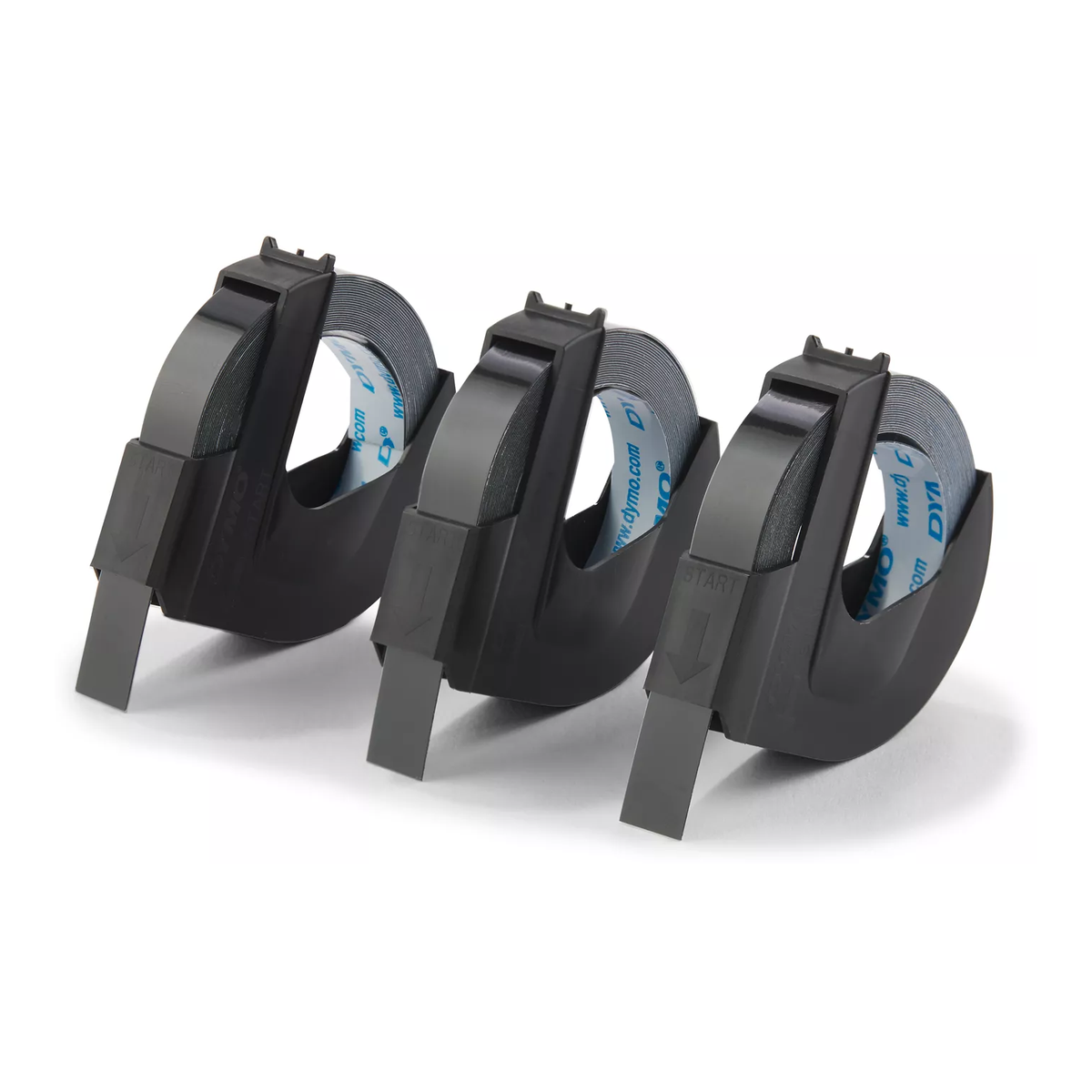 Dymo 3D tape 3 rolls 9mm x 3m, black