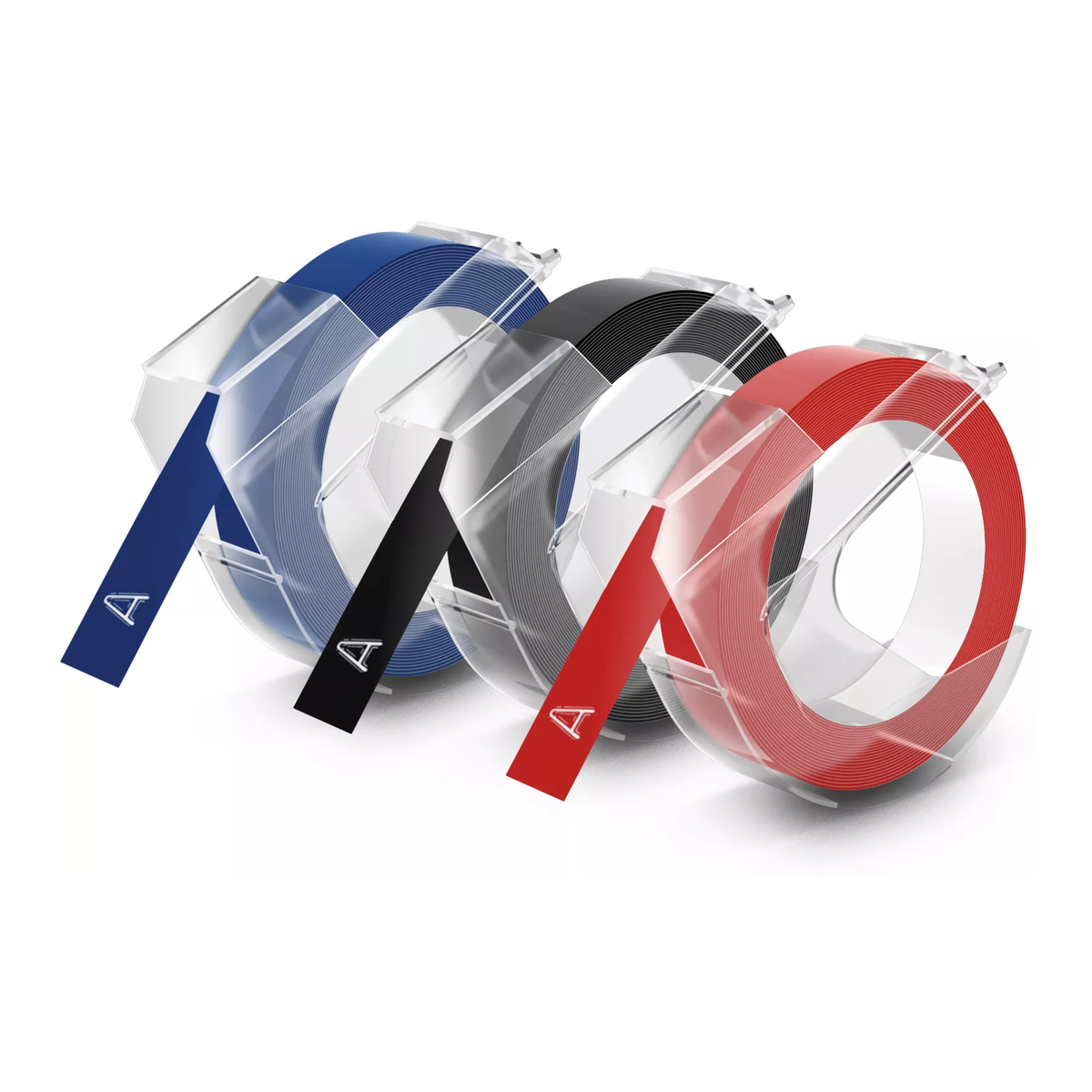 Dymo 3D tape 3 rolls 9mm x 3m assorted