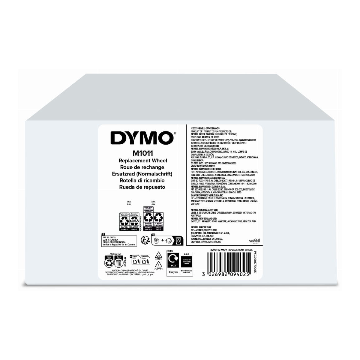 Dymo M1011 reverse replacement wheel