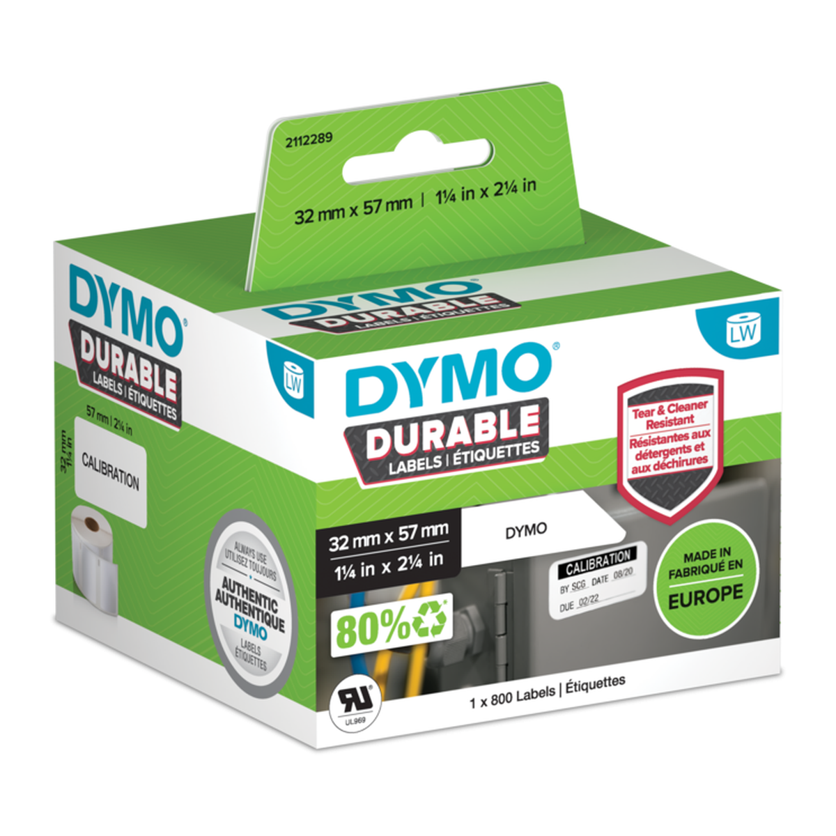 Dymo Durable medium multi-purpose label (57mm x 32mm)