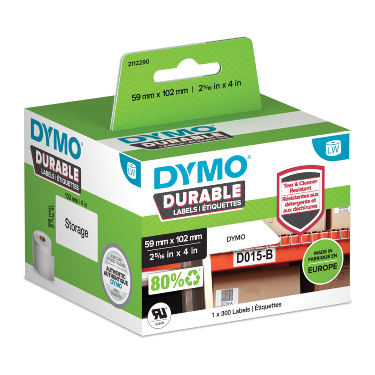 Dymo Durable shipping label (59mm x 102mm)
