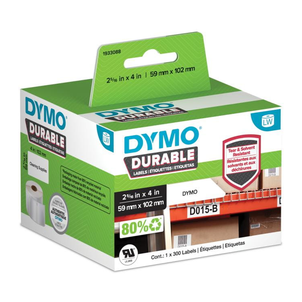Dymo Durable shipping label (59mm x 102mm)
