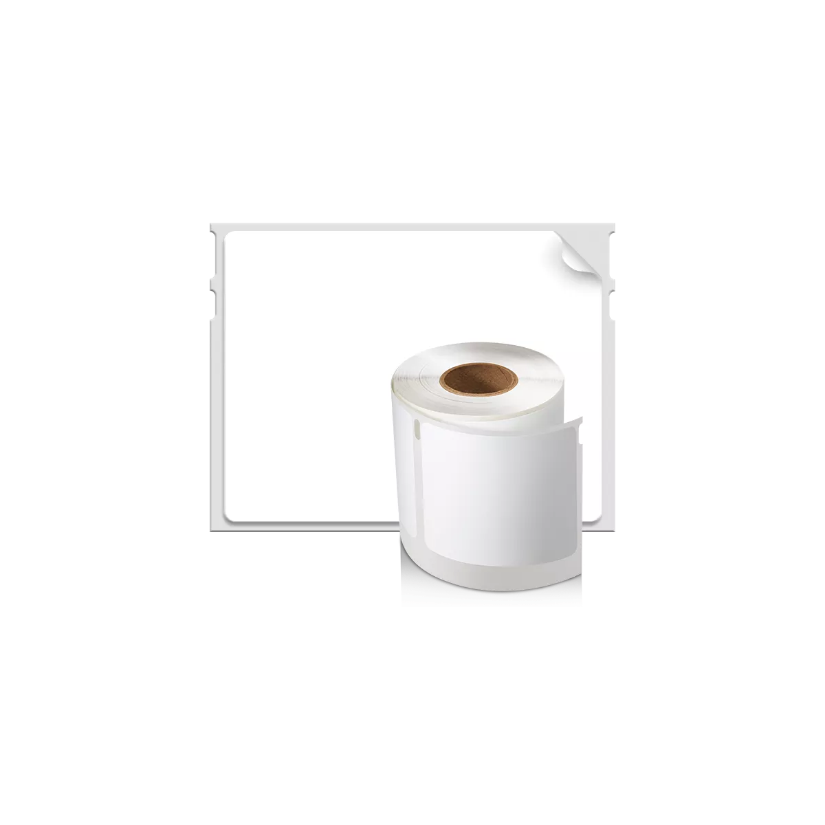 Dymo LW label for magnetic disks, white, 70x54mm 320 labels/roll