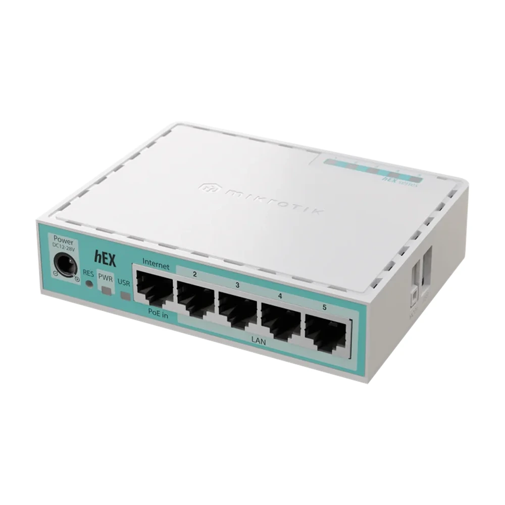 Mikrotik – hEX 5 Port Gigabit 512Mb RAM Router (E50UG)