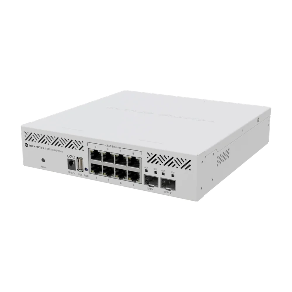 Mikrotik CRS310-8G 2S in: L3 Smart Switch Géré 2.5G Ethernet (100/1000/2500) Connexion Ethernet. Support