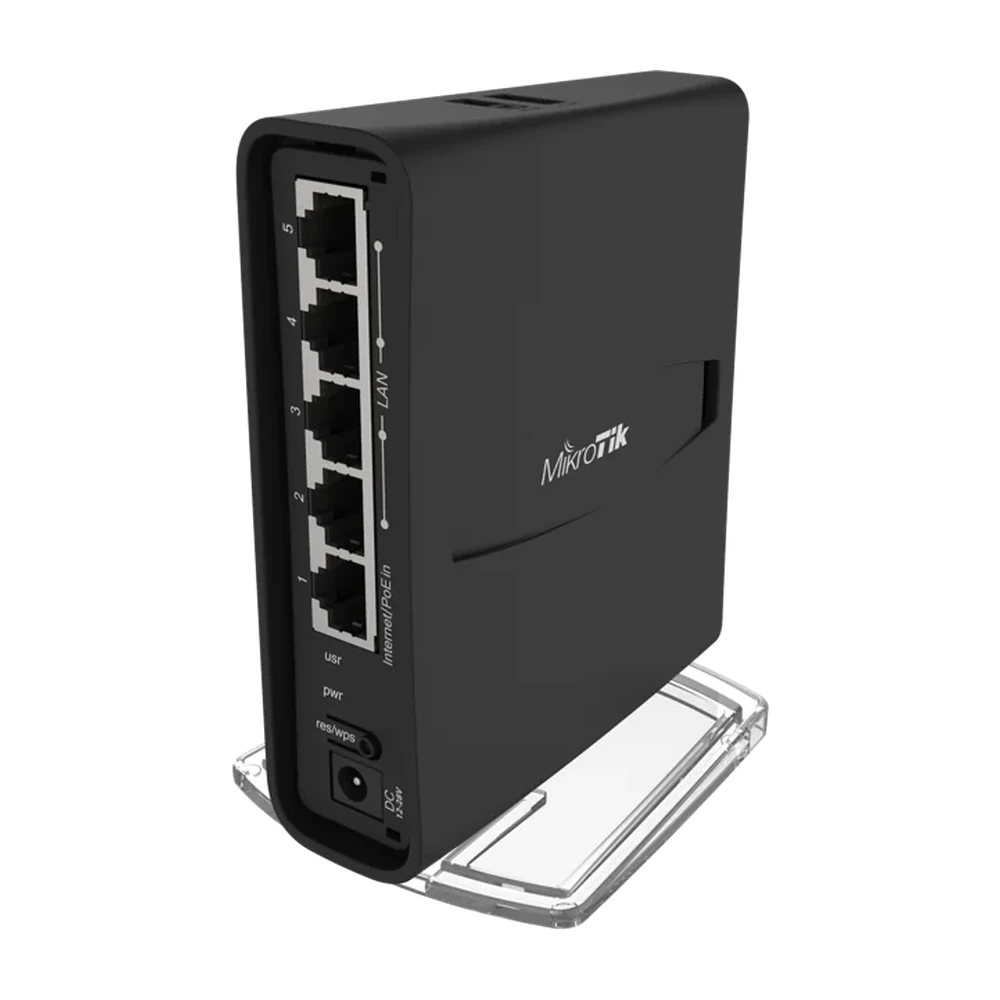 MikroTik hAP ac2 RBD52G-5HacD2HnD-TC Dual-Concurrent 2.4/5GHz Access Point. 802.11a/b/g/n/ac. 5 x Gigabit Ethernet ports