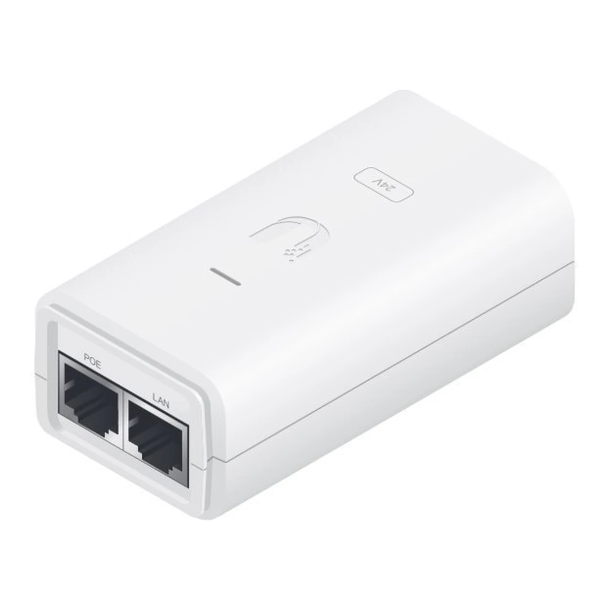 Ubiquiti POE-24-12W-G-WH-BULK, Gigabit PoE Injektor, 24V/0.5A (12W) – bulk balení