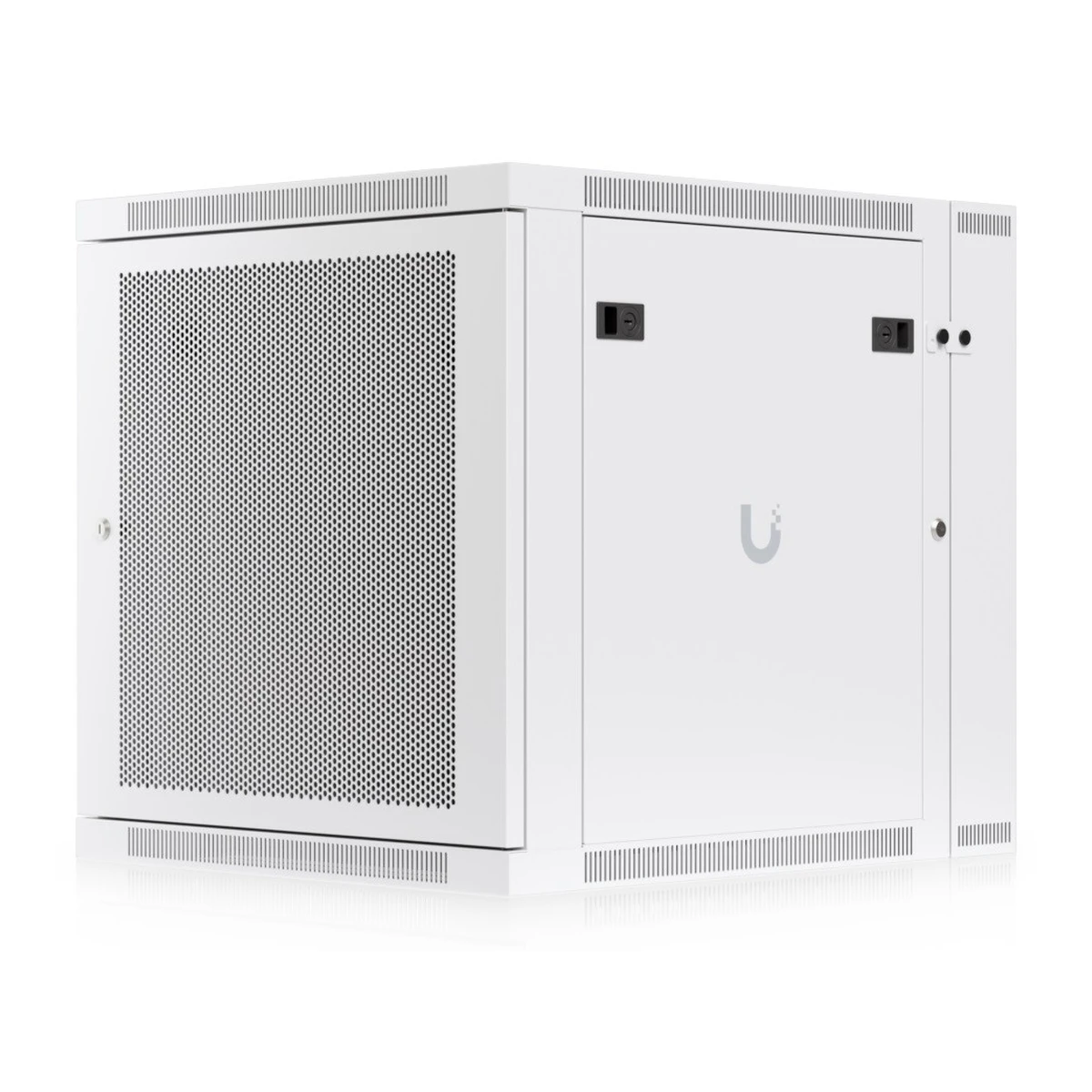 Ubiquiti Two-section 12U Rack Cabinet, Wall mount, 700mm, perforated door