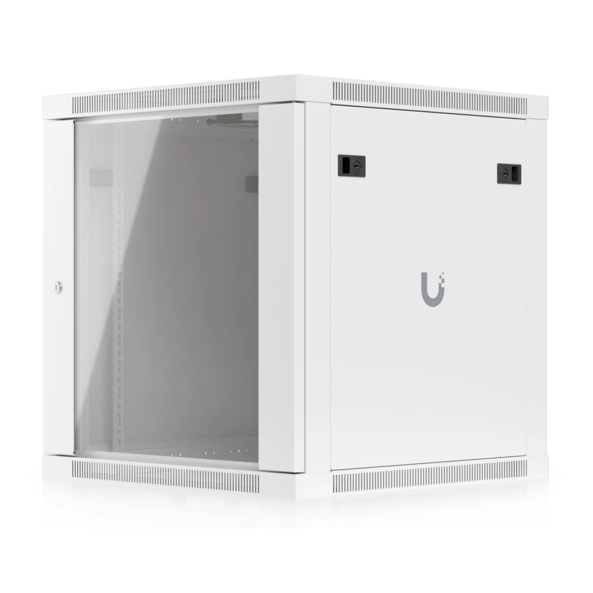 Ubiquiti 12U Rack Cabinet, Wall mount, 600mm, glass door