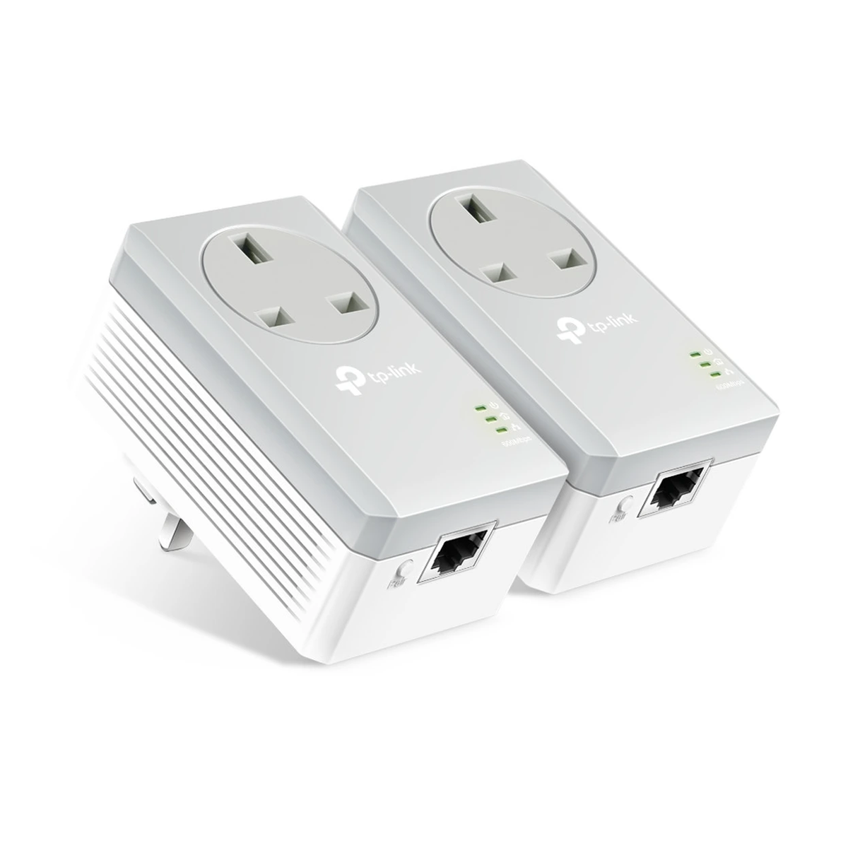 TP-Link PA4010P-KIT AV600 Nano Powerline Adapter Kit – AC Passthrough