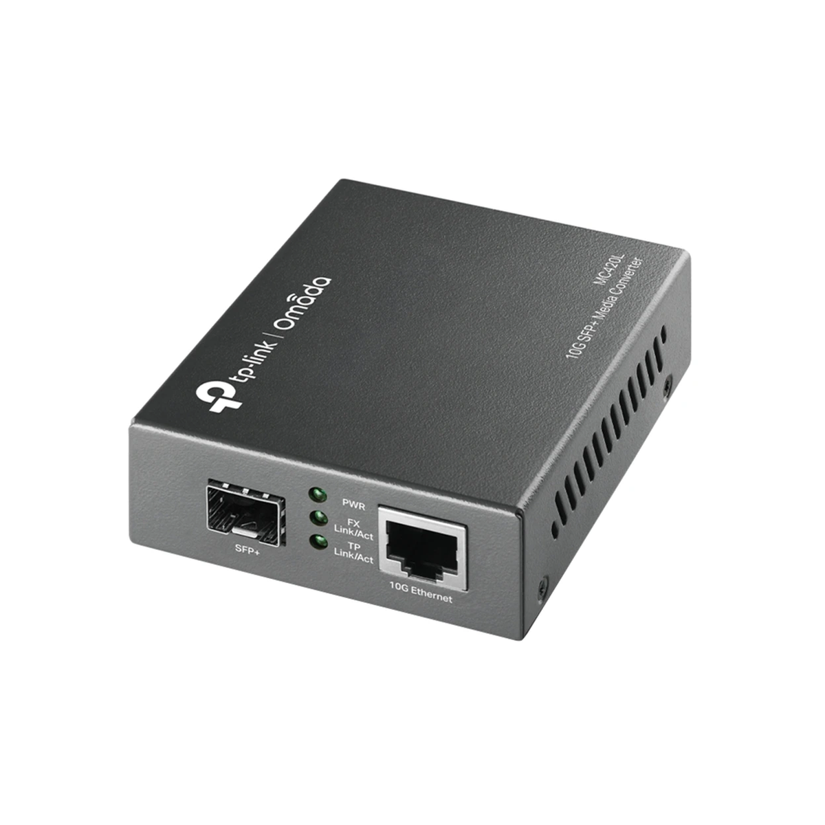 TP-Link 1000M RJ45 to 1000M SFP slot supporting MiniGBIC modules, switching power adapter, chassis mountable