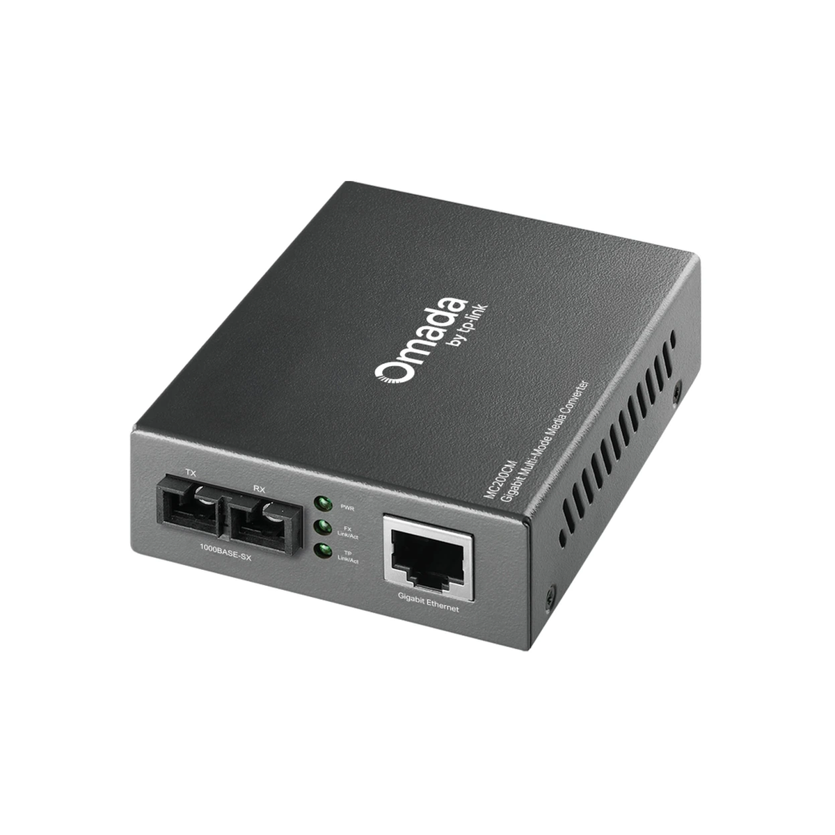 TP-Link 1000M RJ45 to 1000M multi-mode SC fiber Converter, Full-duplex, up to 550m, switching power adapter