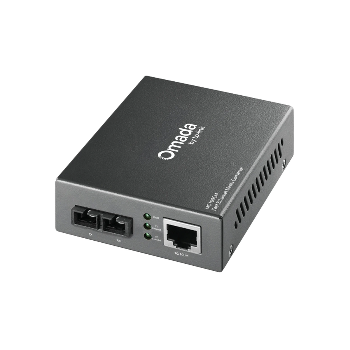 TP-Link 10/100M RJ45 to 100M multi-mode SC fiber Converter, Full-duplex, up to 2Km, switching power adapter