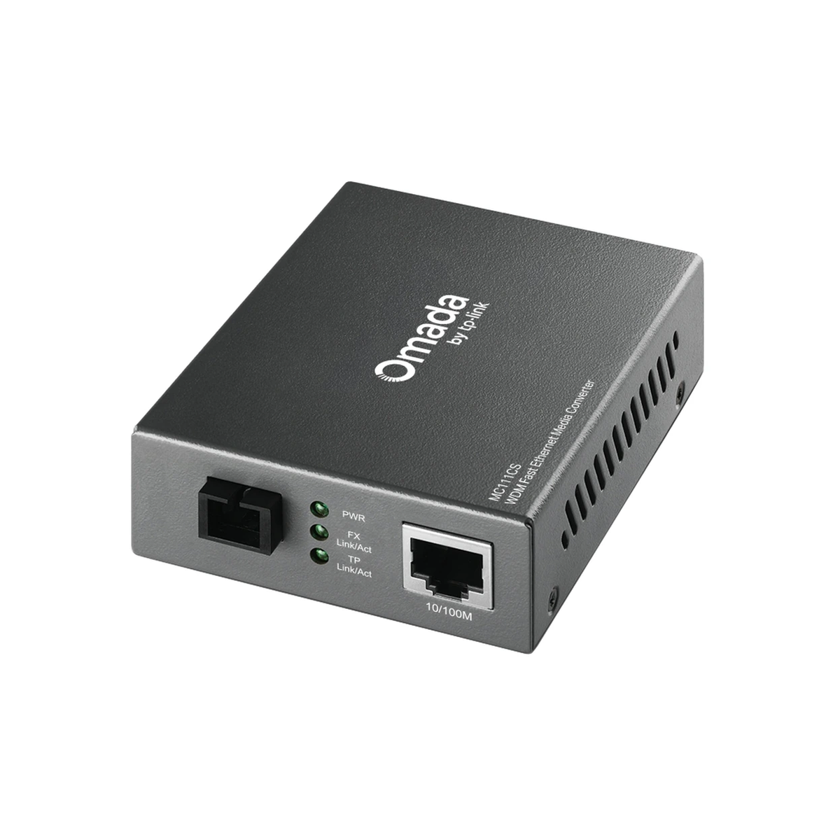 TP-Link 10/100M RJ45 to 100M single-mode SC fiber Converter, Full-duplex, up to 20Km, switching power adapter
