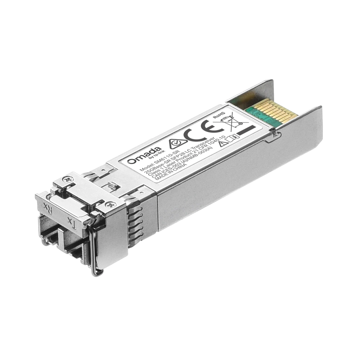 TP-Link Omada 25GBase-SR SFP28 LC Transceiver — Dual Rate 25.78 Gbps and 10.31 Gbps