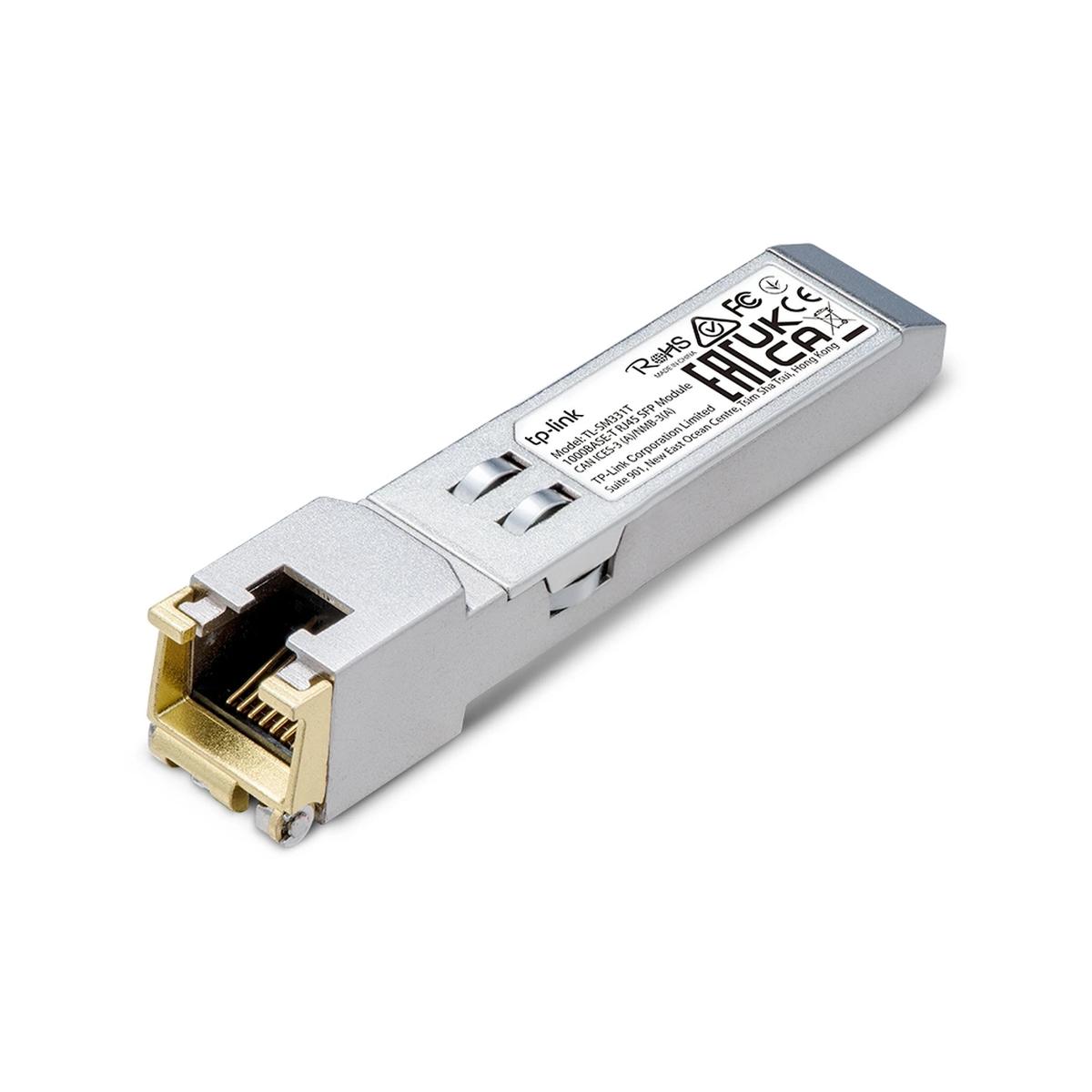 TP-Link 1000BASE-T RJ45 SFP Module — 1000Mbps RJ45 Copper Transceiver