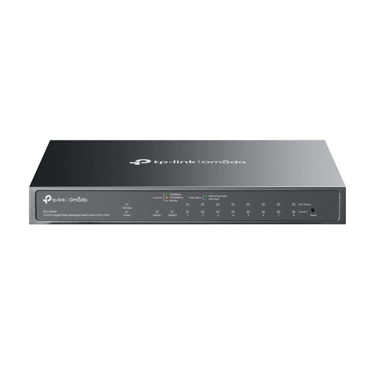 TP-Link Omada 10-Port Gigabit Easy Managed Switch with 8-Port PoE+ (ES210GMP)