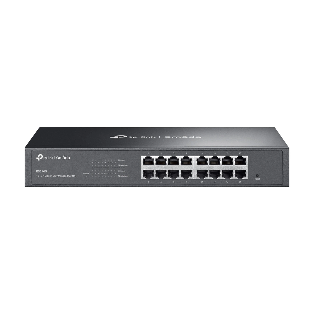 TP-Link Omada 16-Port Gigabit Easy Managed Switch — 16× Gigabit RJ45 Ports