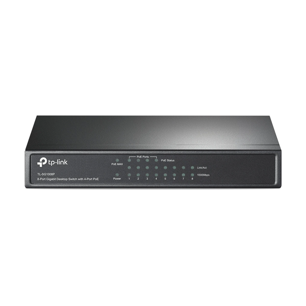 TP-Link 8-Port Gigabit Desktop Switch with 4-Port PoE+ — 64 W PoE Power