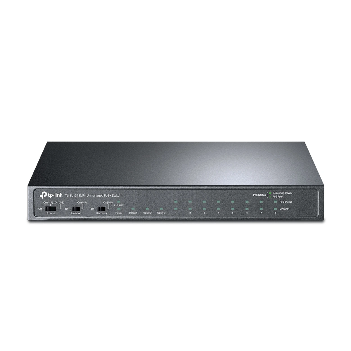 TP-Link 8-Port 10/100Mbps + 3-Port Gigabit Desktop Switch with 8-Port PoE+