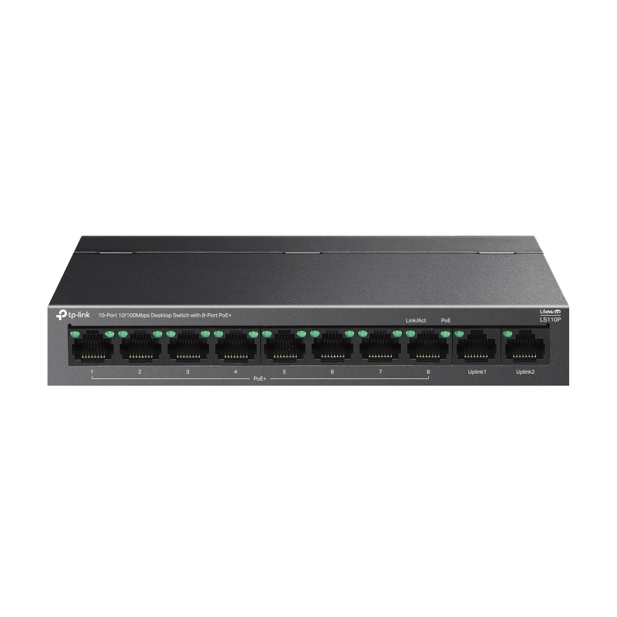 TP-Link 10-Port 10/100Mbps Desktop Switch with 8-Port PoE+