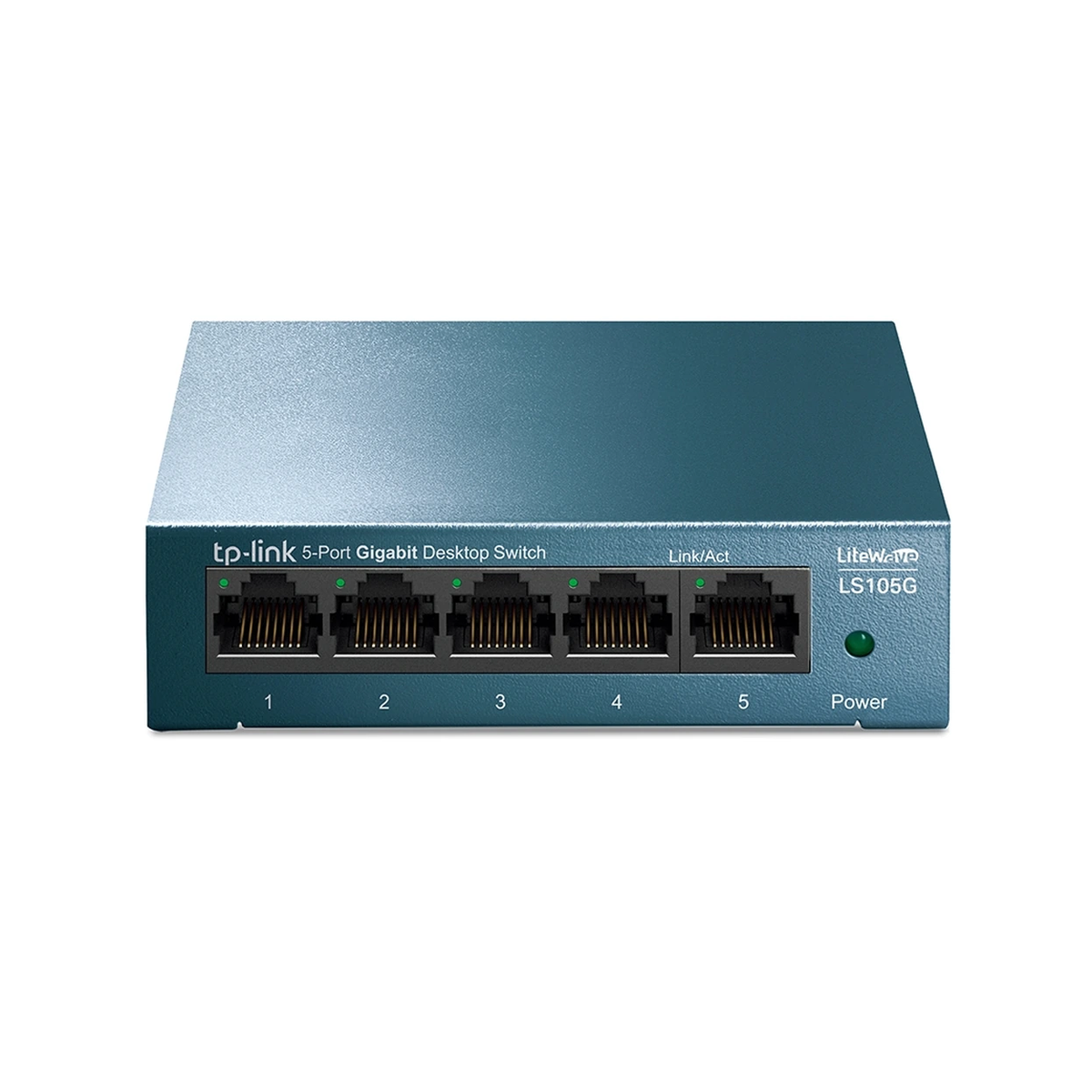 TP-Link LiteWave 5-Port Gigabit Desktop Switch, 5 Gigabit RJ45 Ports, Desktop Steel Case